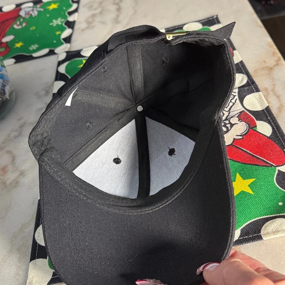 Womens studded black hat - Picture 6 of 7